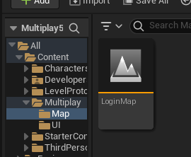 LoginMapレベルができた